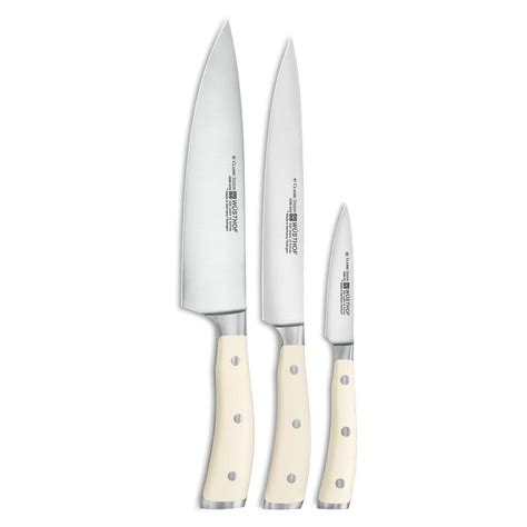 Wüsthof Classic Ikon Crème Kit 3 Facas Chef Carnes Legumes 9601 0