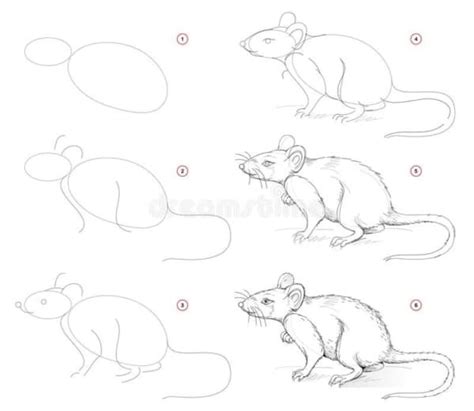 Como desenhar um rato Passo a passo fácil para crianças