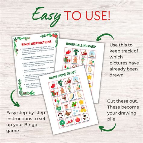 Holiday Bingo Cards, Holiday Party Game, Office Party Game, Printable ...