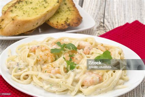 King Prawn Alfredo Stock Photo Download Image Now Dinner Food