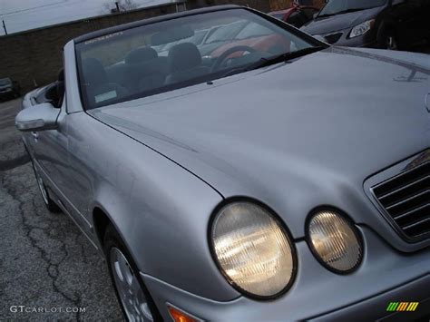 Brilliant Silver Metallic Mercedes Benz Clk Cabriolet