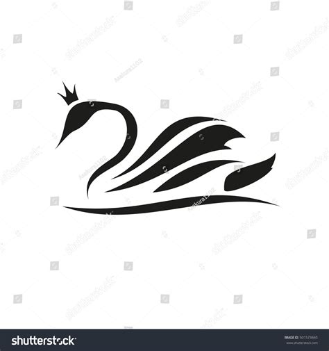 Black Swan Crown Icon Stock Vector 501573445 Shutterstock