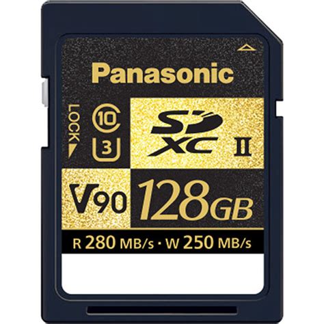 کارت حافظه Panasonic 128GB V90 UHS II SDXC Memory Card نورنگار