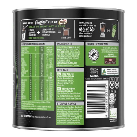 MILO® PRO 700g| MILO® New Zealand