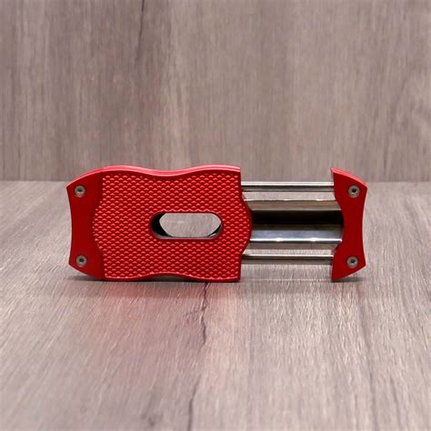 Colibri V Cut Diamond Cigar Cutter Red