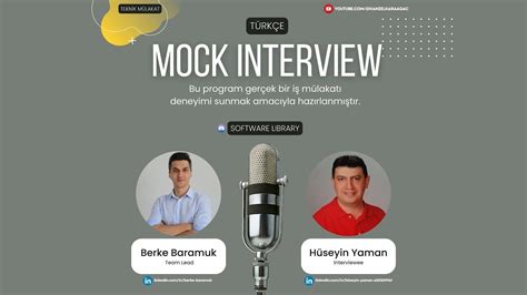 Mock Interview B L M Tr Berke Baramuk H Seyin Yaman Software