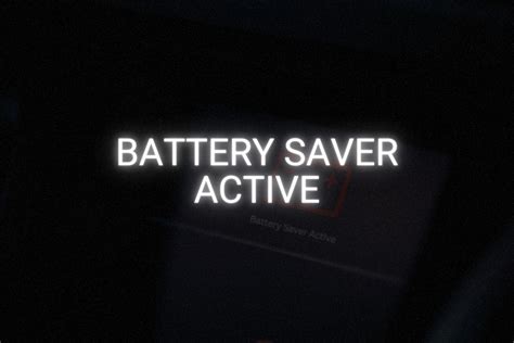 What Is Battery Saver Mode On A Car