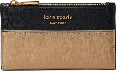 Kate Spade Morgan Color Blocked Saffiano Leather Small Slim Bifold