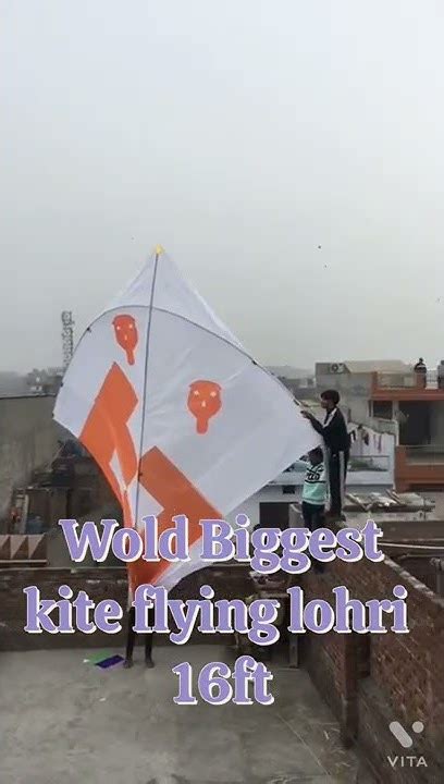 Punjab Big Kite Flying 16ft Youtube