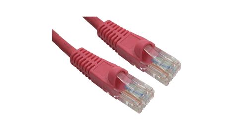 Rs Pro Cat6 Straight Male Rj45 To Straight Male Rj45 Ethernet Cable Utp Red Lszh Sheath 2m Rs