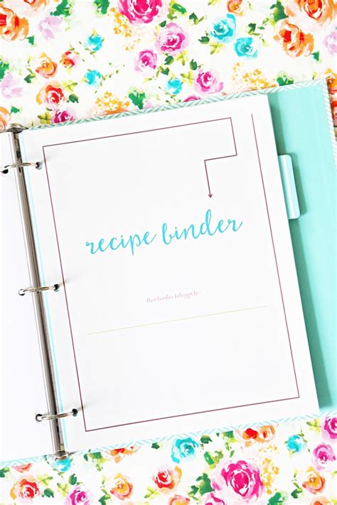 Recipe Organization Printable Recipe Cards 4x6 Printable Recipe Binder