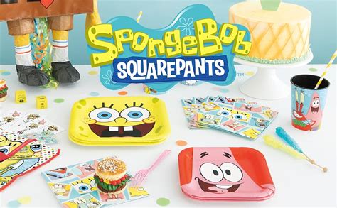 Amazon Spongebob Plates And Napkins For Spongebob Birthday