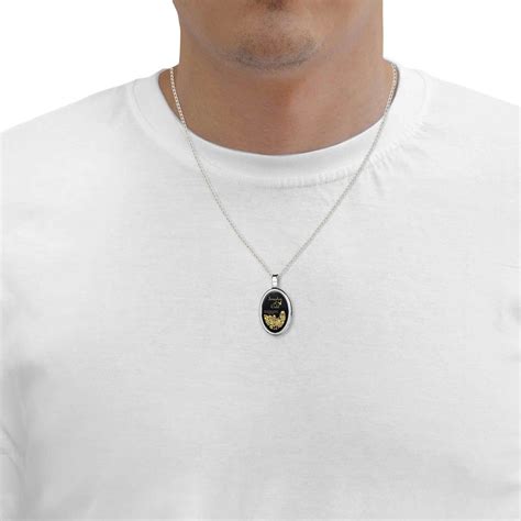 Buy Jerusalem of Gold Necklace Onyx and Silver Frame | Israel-Catalog.com