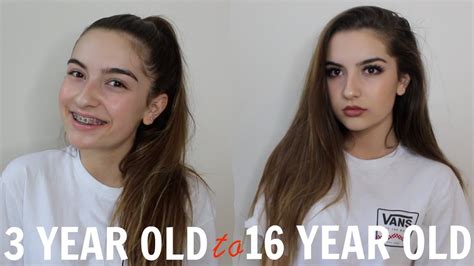 Going From A 3 Year Old To A 16 Year Old Makeup Tutorial Youtube