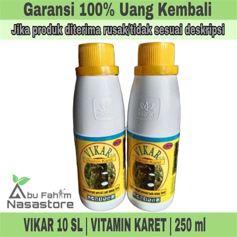 Jual ZPT PERANGSANG GETAH KARET VIKAR 10 SL VITAMIN KARET PENAMBAH