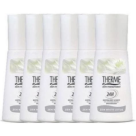 Therme Zen White Lotus Deodorant Roller Anti Transpirant 6 X 60ml