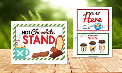 Free Hot Chocolate Pretend Play Printable Pack Ellierosepartydesigns