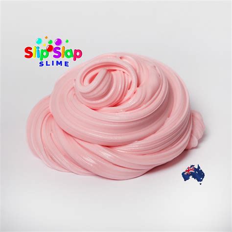 Pink Butter Slime Fluffy Cotton Candy Pastel Pink Slime Etsy