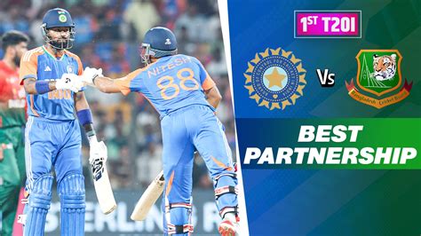 Watch India Vs Bangladesh 1st T20I Partnership Of The Day Hardik