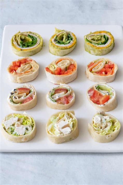 Pinwheel Sandwiches 4 Ways Recipe In 2022 Pinwheel Sandwiches