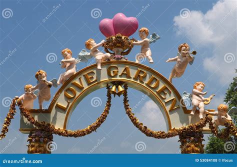 The Love Garden One Of Many Themes At Dream World Editorial Stock