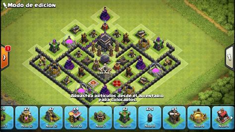 Guía acomodo Nivel 9 Defensa perfecta Clash of Clans YouTube