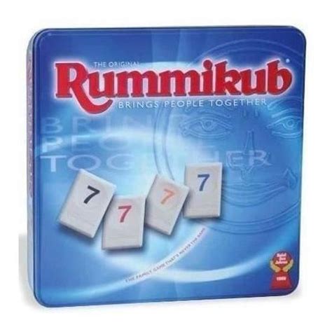 Rummikub Jeu De Societe De Reflexion Boite Metal Cdiscount Jeux