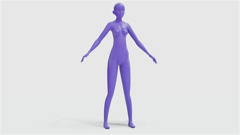 Woman Body Low Poly 3d Asset Cgtrader