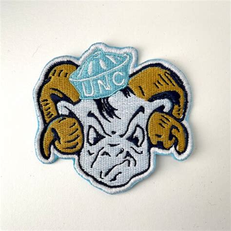 Unc Tar Heels Old School Ramses Mascot Fully Embroidered Etsy