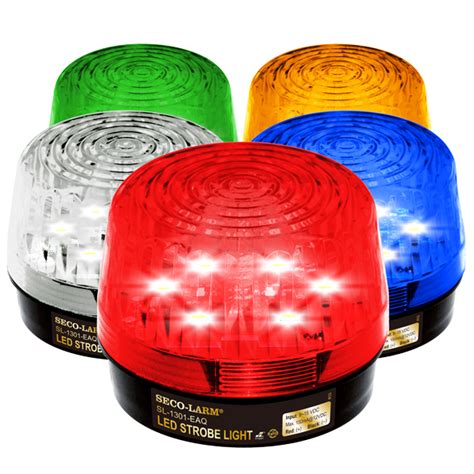 Red Led Strobe Light Leds Flash Only Vdc Seco Larm Usa Inc