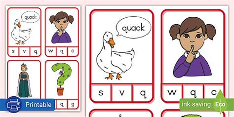 Grade R Phonics Letter Q Peg Card Lehrer Gemacht Twinkl