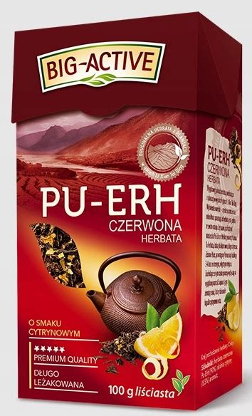 Herbata Czerwona Big Active Pu Erh Cytryna G Allegro Pl