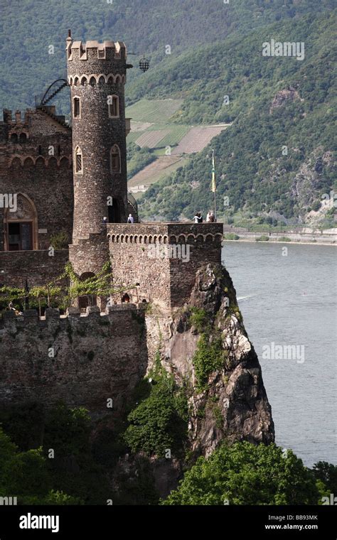 Burg Rheinstein Castle On Rhine River Hi Res Stock Photography And