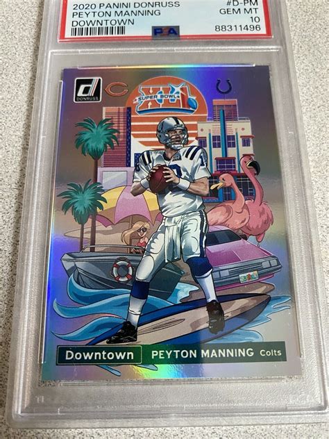 Peyton Manning Donruss D Pm Downtown Ssp Price Guide Sports