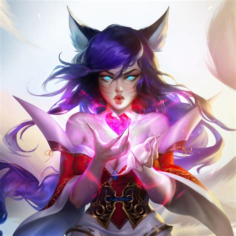 2932x2932 Ahri League Of Legends 4k 2020 Ipad Pro Retina Display Hd 4k