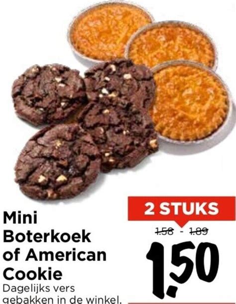 Mini Boterkoek Of American Cookie Aanbieding Bij Vomar Voordeelmarkt