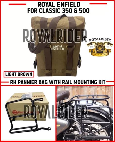 Royal Enfield Rh Pannier Rail Mounting Kit Marron Clair Pour