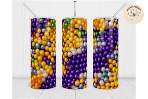 Oz Mardi Gras Tumbler Carnival Wrap Graphic By Nicharshop