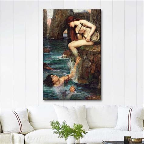 The Siren By John William Waterhouse As Art Print CANVASTAR