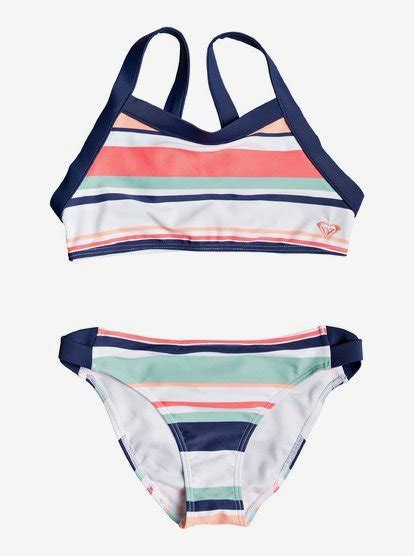 Happy Spring Ensemble De Bikini Crop Top Pour Fille 8 16 Ans Roxy