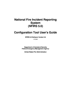 Fillable Online Sfm Ne NFIRS Configuration Tool Guide Nebraska Sfm