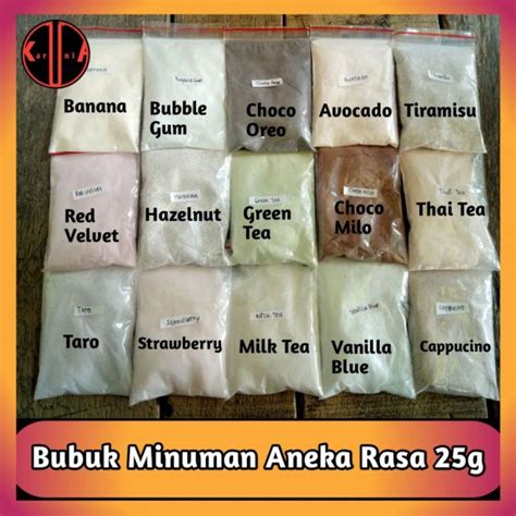 Jual Bubuk Minuman Rasa Gr Minuman Kekinian Berbagai Rasa Minimal