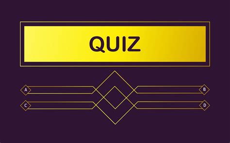 Vector layout of the quiz question with choice of text menu. Gradient ...