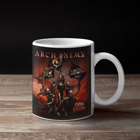 Arch Enemy Band Coffee Mug, Arch Enemy Khaos Legions Cover Artwork Mug ...