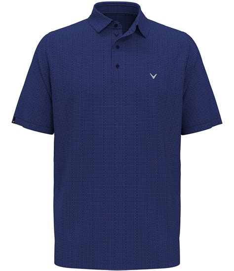 Callaway Chevron Foulard Print Short Sleeve Golf Polo Shirt Dillards