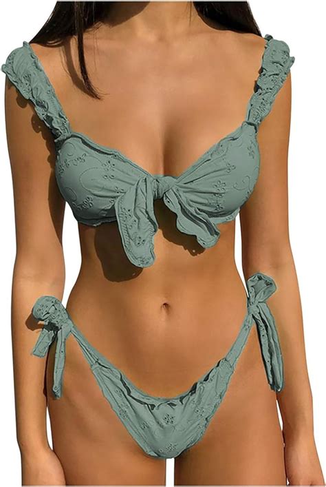 Lace Ruffle Bikini