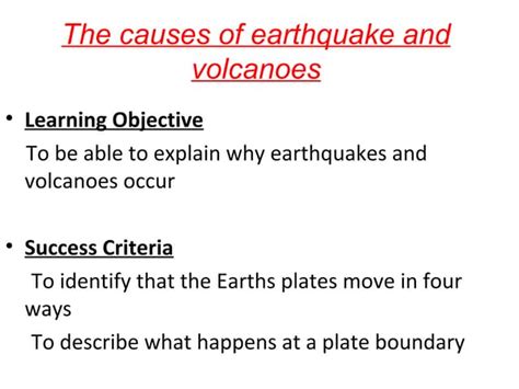 The causes of_earthquake_and_volcanoes | PPT