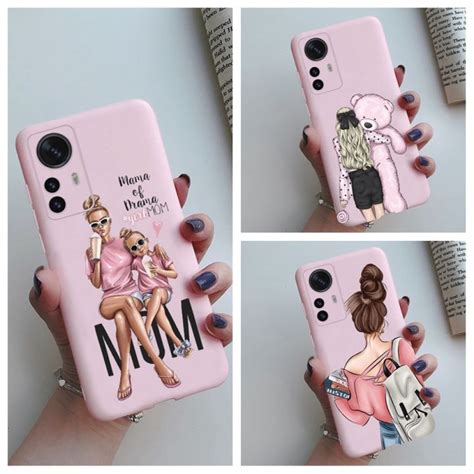 Xiaomi Mi 12 Lite Case With Fashion Girl Pattern Slim Matte Shockproof