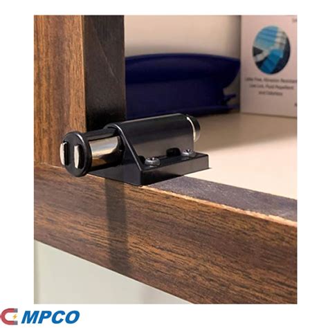 Black Magnetic Pressure Catch For Cabinet And Cupboard Doors Mpco Magnets