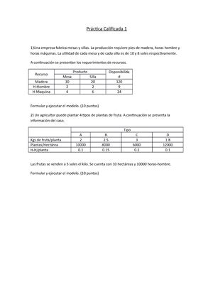 Ta Investigacion Operativa Universidad Tecnol Gica Del Per Tema